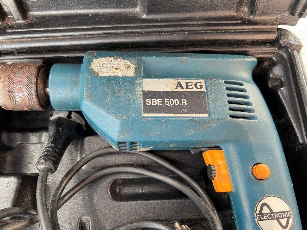 AEG boormachine, Boormachine, Gebruikt, Ophalen of Verzenden, Variabele snelheid
