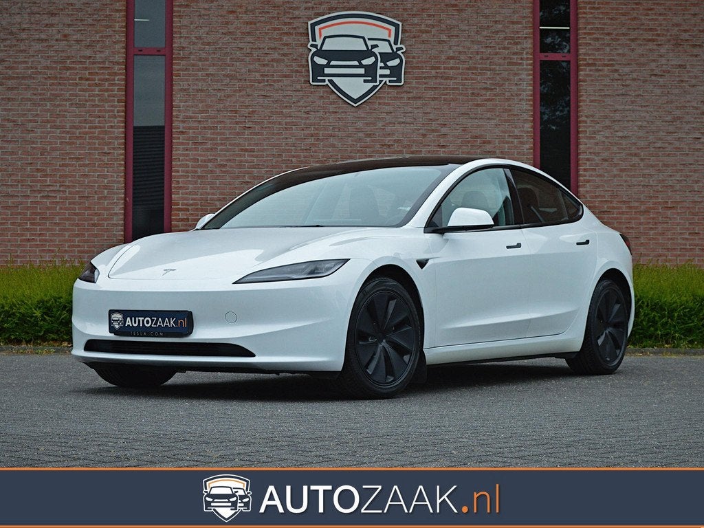 Tesla Model 3 Premium Long Range AWD | Trekhaak | SOH 94%, Auto's, Tesla, Stof, Gebruikt, Wit, Origineel Nederlands
