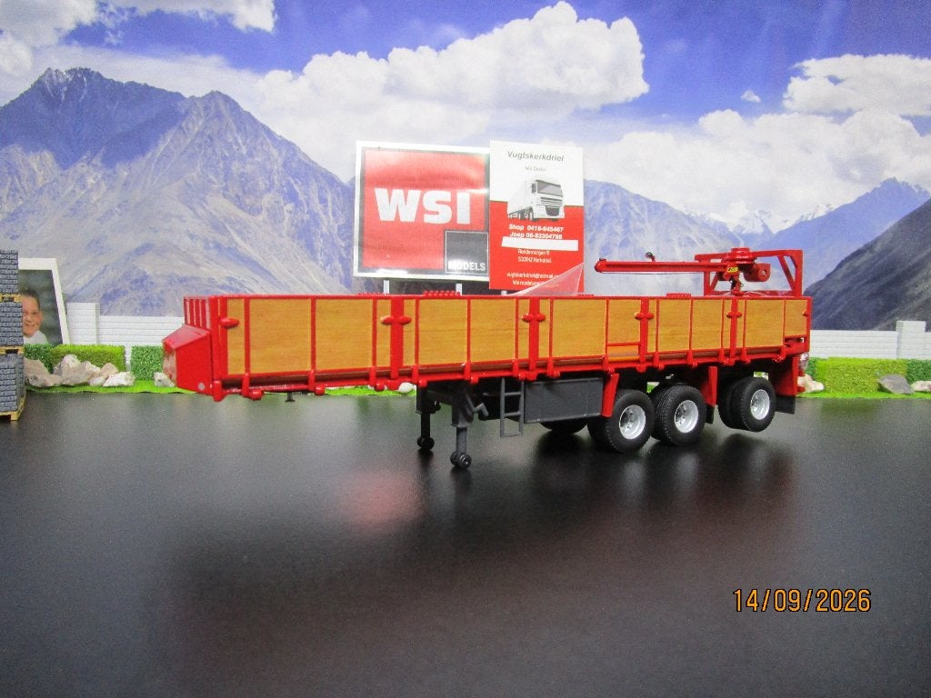 wsi 13-1020 premuim line classic brick trailer 3as, Ophalen of Verzenden, Nieuw, Bus of Vrachtwagen, Wsi
