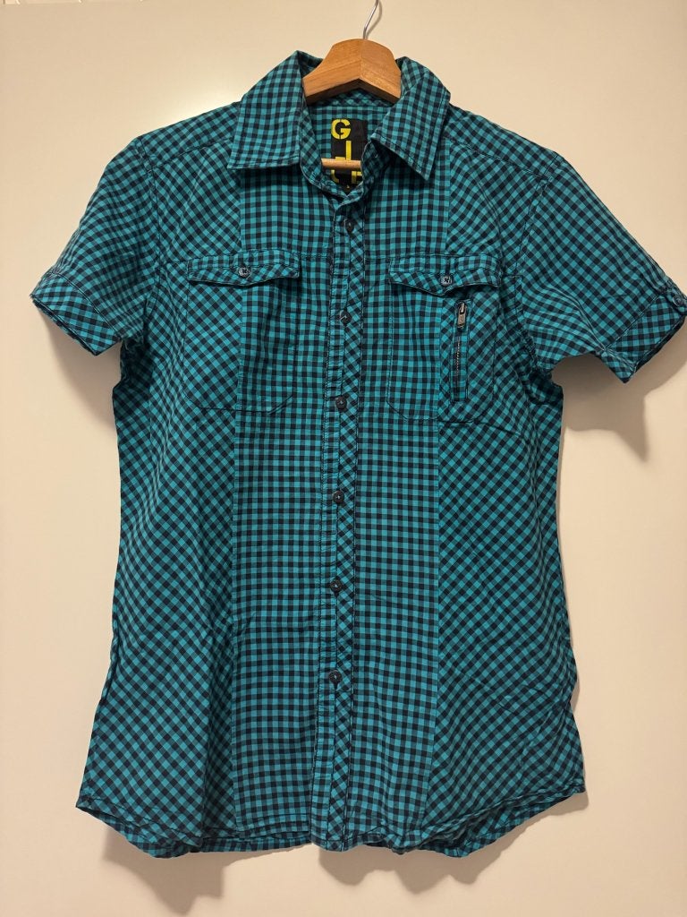 overhemd, Ophalen, Zo goed als nieuw, Blauw, Halswijdte 38 (S) of kleiner