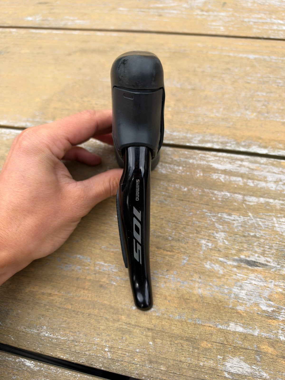 Shimano 105 shifter rechts (achter), Ophalen of Verzenden, Gebruikt, Gravelbike, Remmen