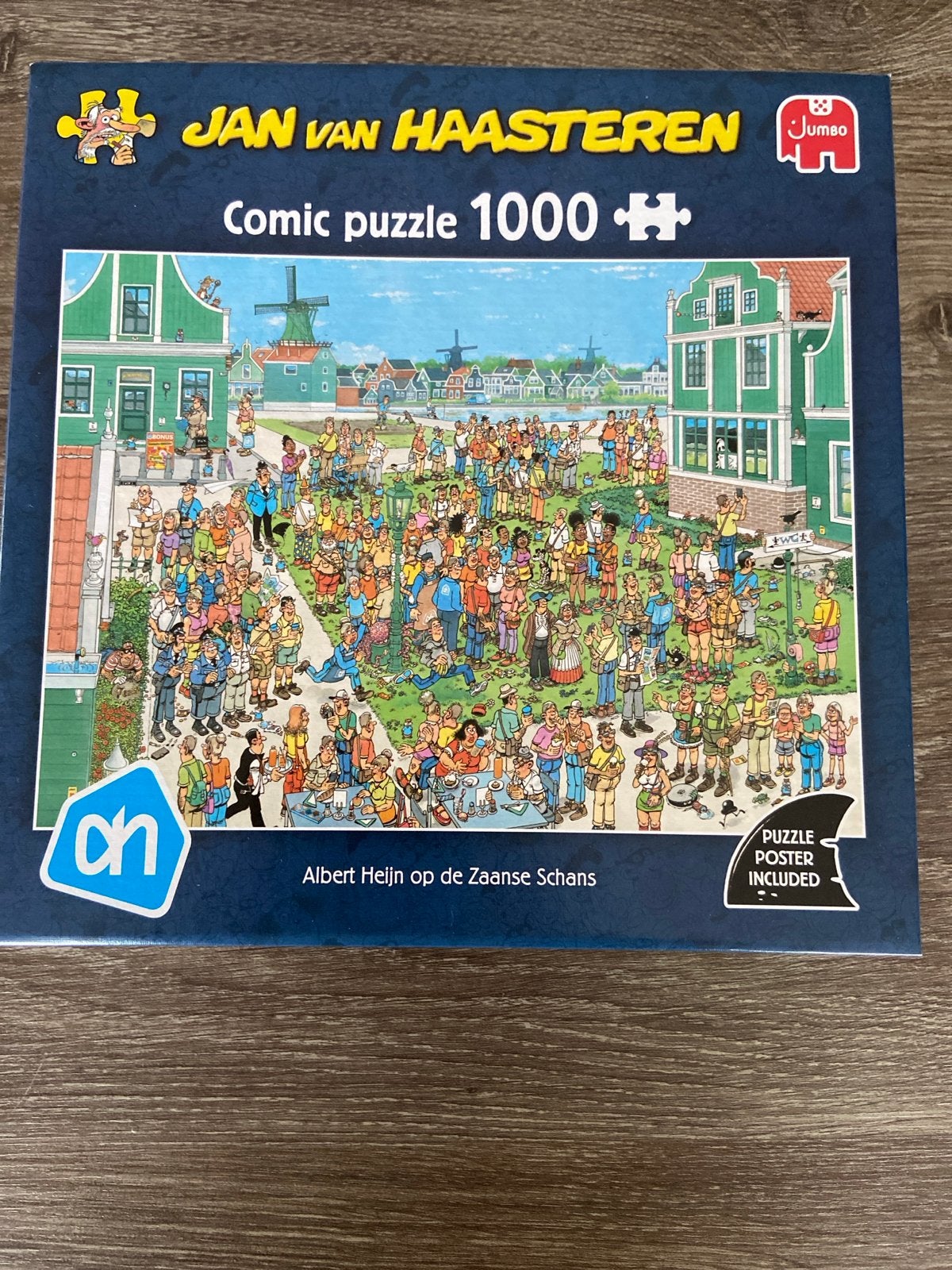 Jan van Haasteren Comic Puzzel 1000 stukjes - Albert Heijn, Ophalen of Verzenden, 500 t/m 1500 stukjes, Zo goed als nieuw, Legpuzzel