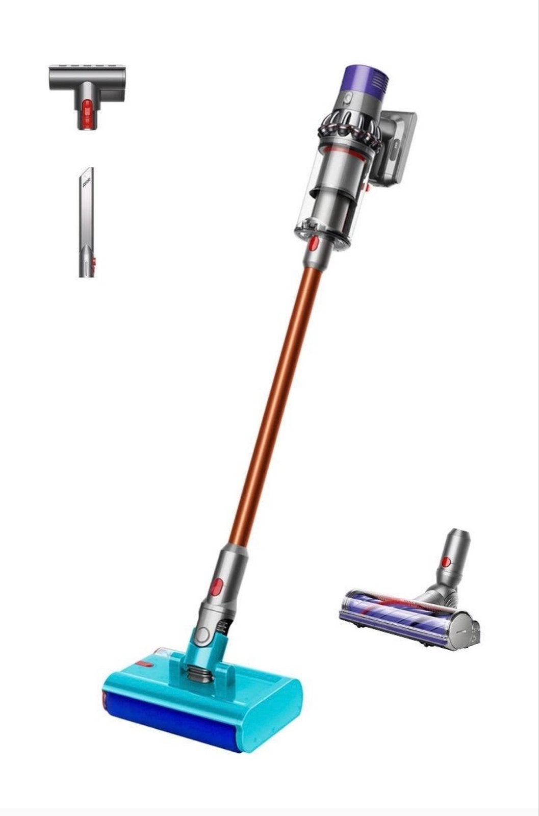 Dyson V10 Cyclone Submarine steelstofzuiger met accessoires, Witgoed en Apparatuur, Stofzuigers, Draadloos, Ophalen of Verzenden