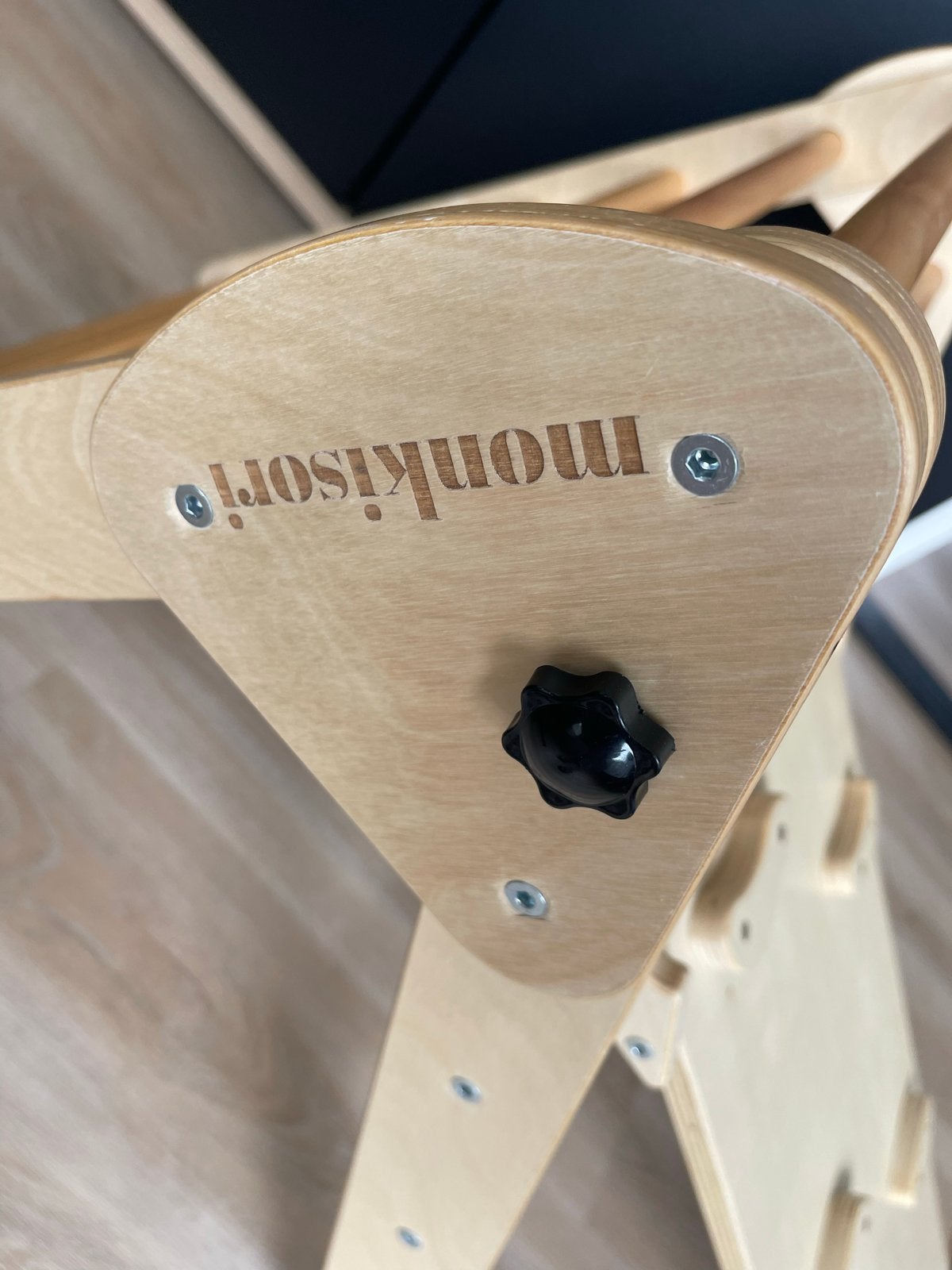 Monkisori Klimrek met Glijbaan/Klimwand, Ophalen, Zo goed als nieuw, Klimwand