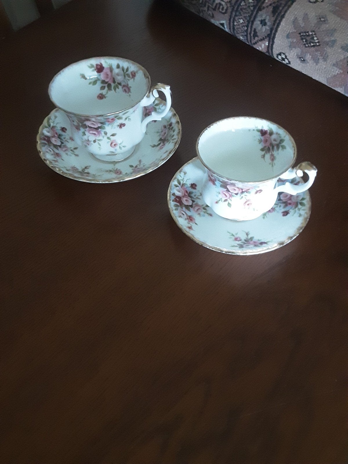 Royal Albert dames en heren kop en schotels Cottage Garden, Ophalen of Verzenden