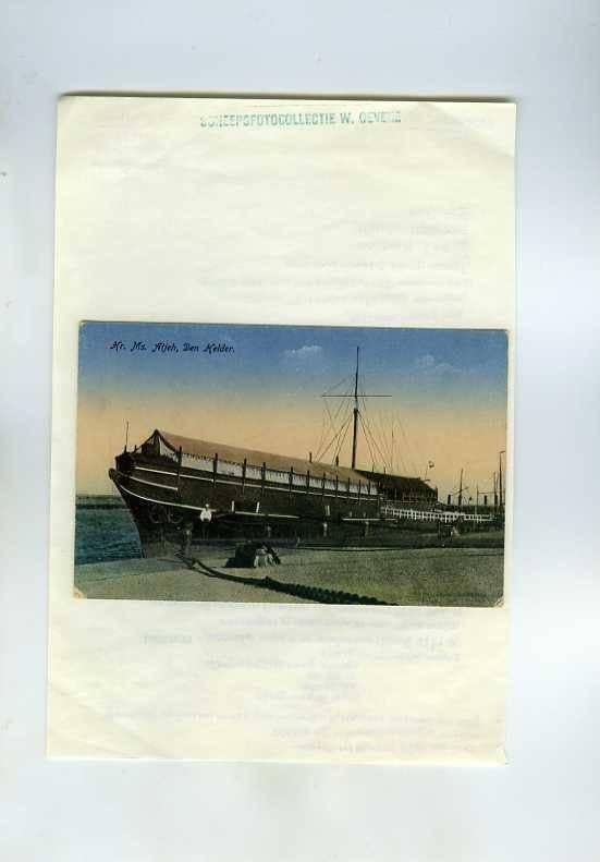scheepvaart-foto- MARINE-DEN HELDER-atjeh, Verzamelen, Ophalen of Verzenden, Zo goed als nieuw, Motorboot, Boek of Tijdschrift