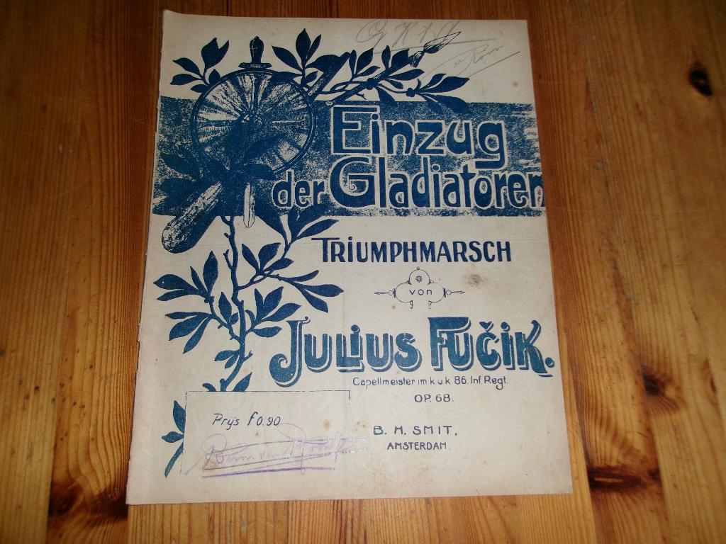 Julius Fucik, Gebruikt, Ophalen of Verzenden, Artiest of Componist, Piano