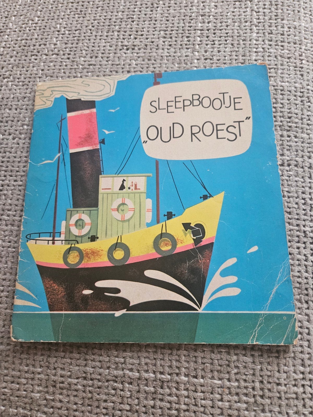 Mulder Sleepbootje 'Oud Roest' - Vintage kinderboek Mulder, Ophalen of Verzenden, Gelezen, Onbekend, Fictie algemeen