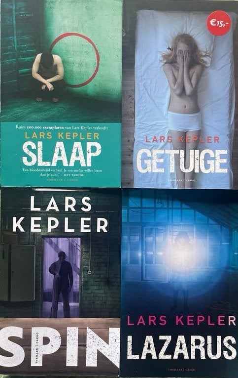 5 x Lars Kepler, Lazarus, Spin, Slaap, Getuige, Hypnose, Boeken, Ophalen of Verzenden, Zo goed als nieuw, Scandinavië