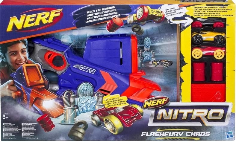 Nerf Nitro autoblasterset, Kinderen en Baby's, Speelgoed | Buiten | Actiespeelgoed, Zo goed als nieuw, Ophalen of Verzenden