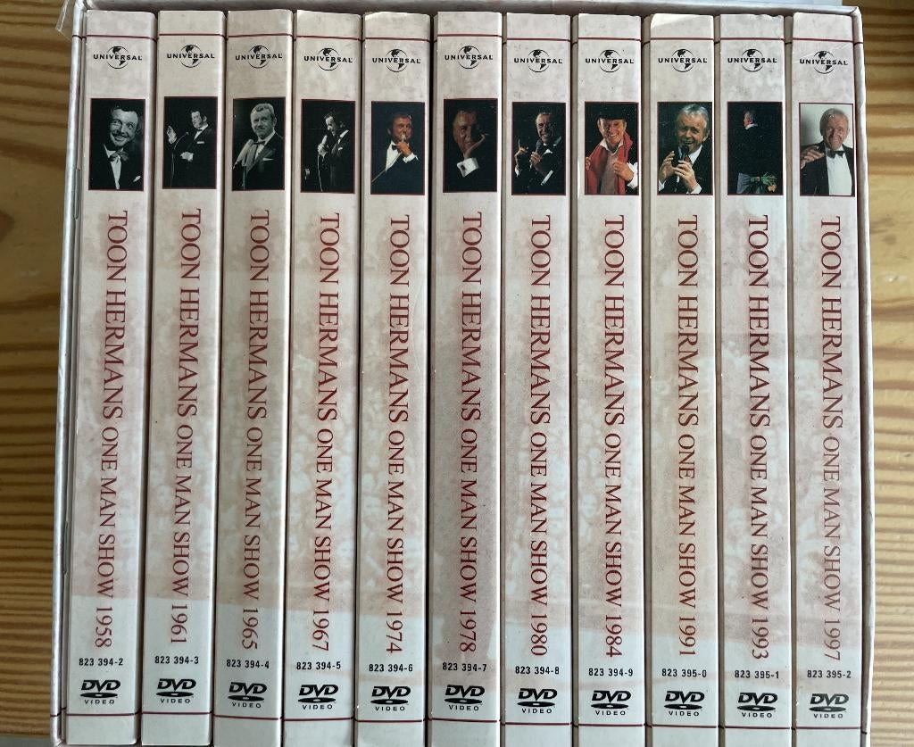 Toon Hermans = 11 DVD's met televisieregistraties, Alle leeftijden, Verzenden, Zo goed als nieuw, Tv-programma of Sketches