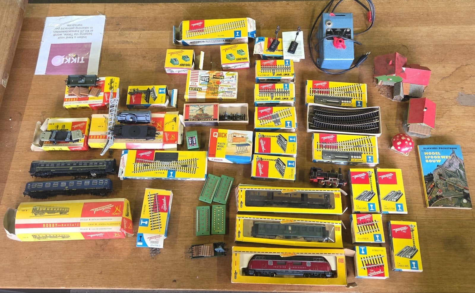 vintage fleischmann model rails set, Ophalen, Gebruikt, Gelijkstroom, Fleischmann