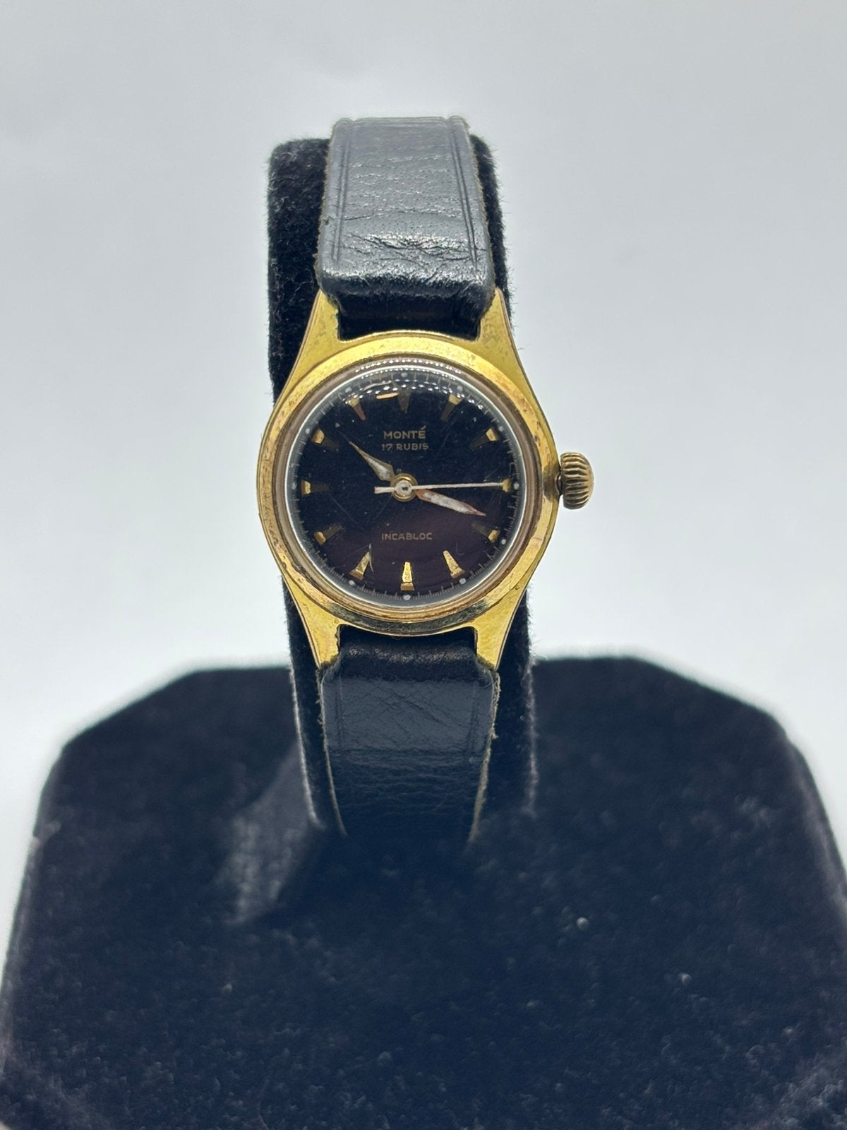Monté vintage dames horloge ‘handopwinder’, Overige merken, Staal, Met bandje, Polshorloge