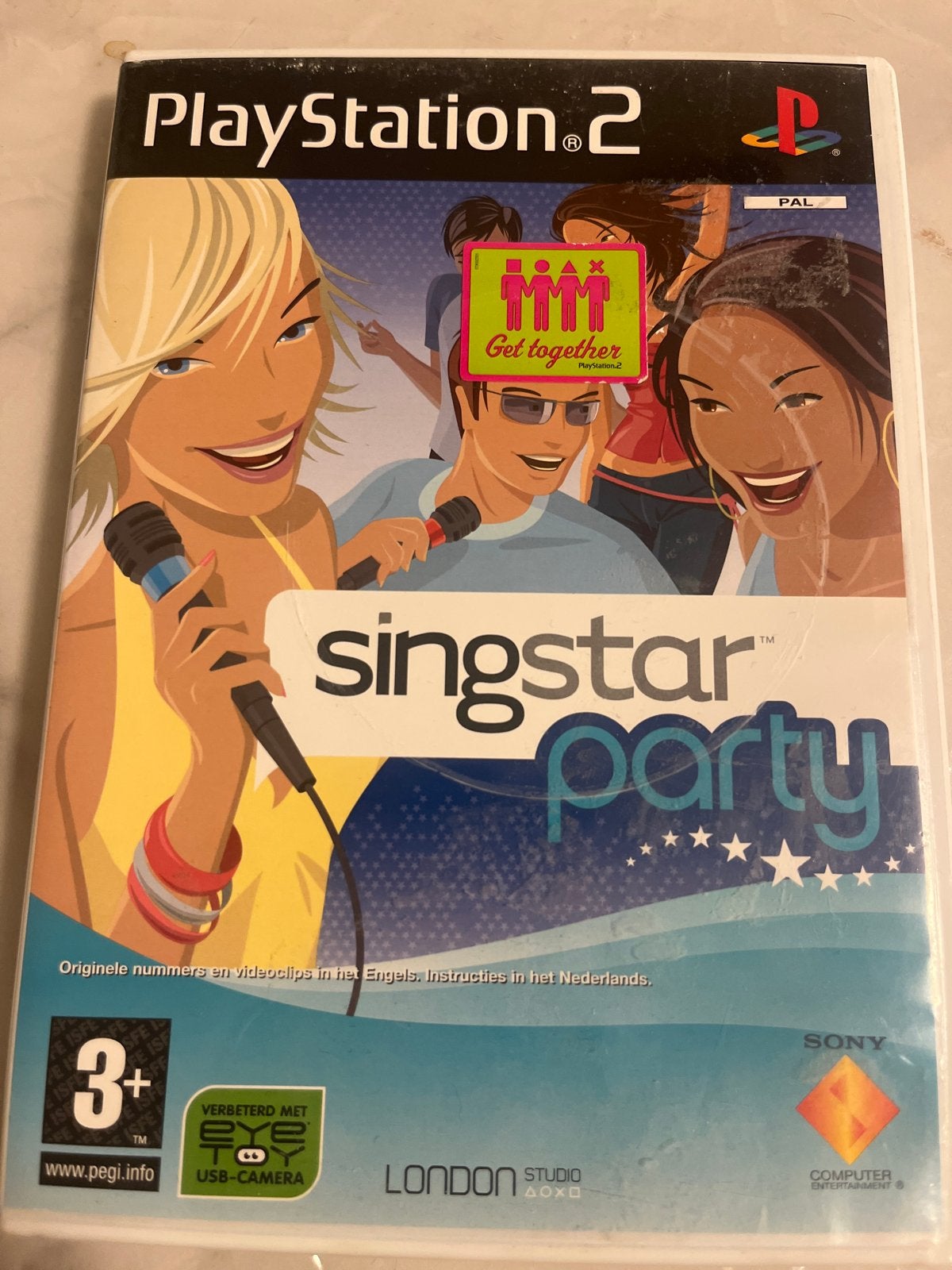 SingStar Party PlayStation 2 (PS2) - Karaoke Game, Muziek, Gebruikt, 2 spelers, Eén computer