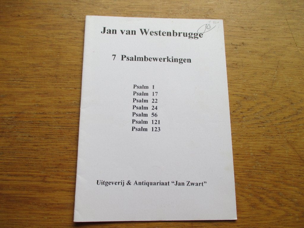 Jan van Westenbrugge - 7 Psalm Bewerkingen (Orgel), Orgel, Gebruikt, Klassiek, Ophalen of Verzenden