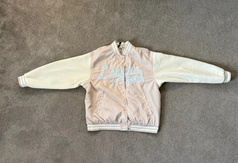 Baseball jas van Divided H&M crème maat S, H&M, Beige, Ophalen of Verzenden, Maat 36 (S)