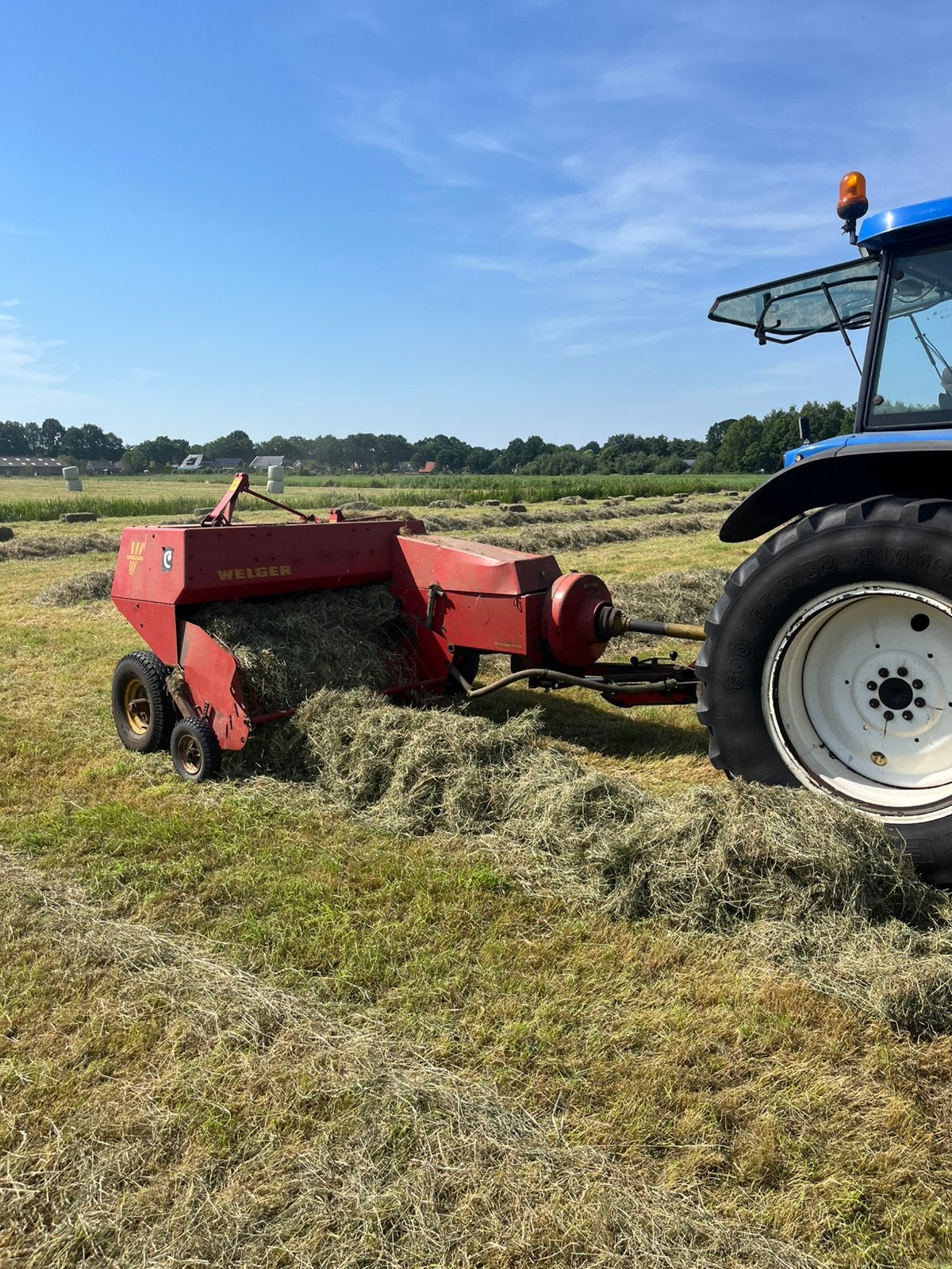 Welger ap52 pakjes pers hooipers, Ophalen, Weidebouw