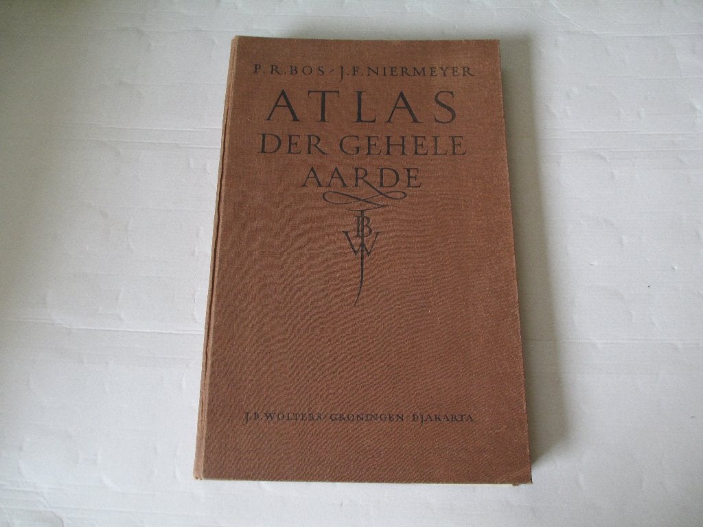 atlas der gehele aarde - p.r. bos - j.f. niermeyer, Gelezen, Ophalen of Verzenden, Landkaart, 1800 tot 2000