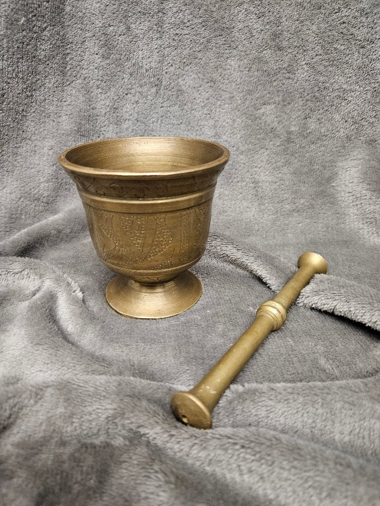 Oriëntal Vijzel met stamper, Ophalen of Verzenden, Koper