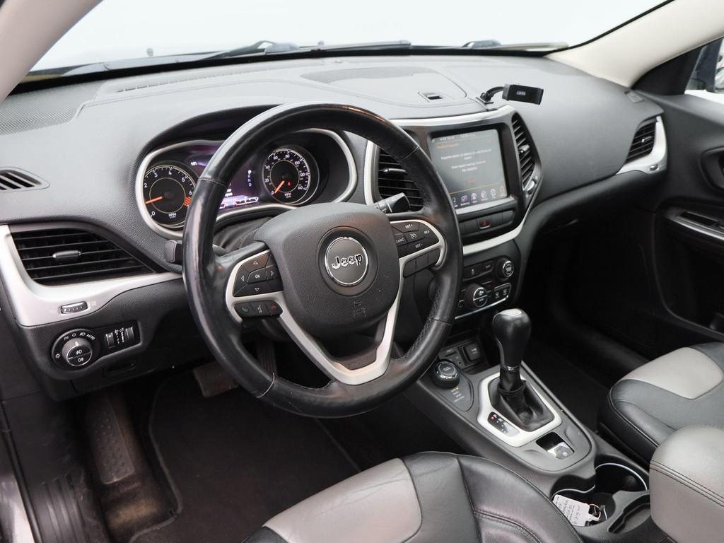 Jeep Cherokee 187 Pk 4x4 Automaat | Panorama dak | Stoel/Stu, Auto's, Jeep, Automaat, Gebruikt, 4 cilinders, Zwart
