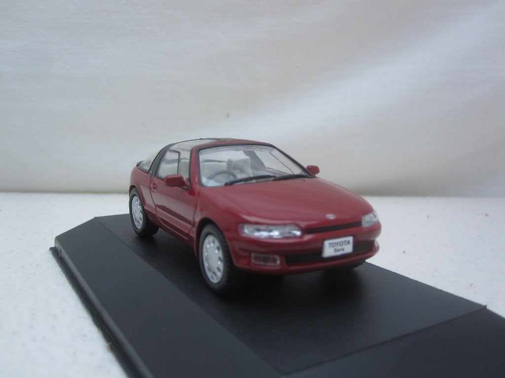 Toyota Sera 1990 Rood 1:43 First43, Ophalen of Verzenden, Nieuw, Auto, Overige merken