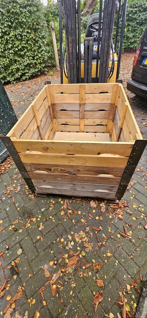 Pallet krat box 120x100 met schotjes en randen, Gebruikt, 100 cm of meer, Opvouwbaar, 60 cm of meer