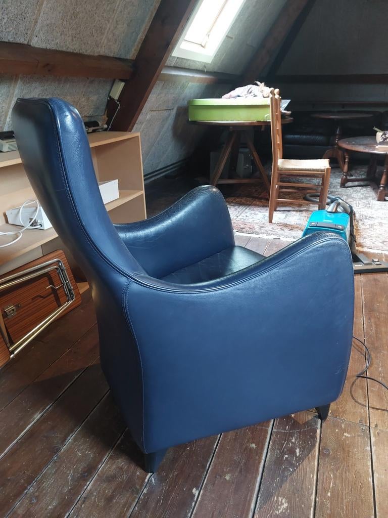 Leren fauteuil Wittmann., Ophalen, 75 tot 100 cm, 50 tot 75 cm