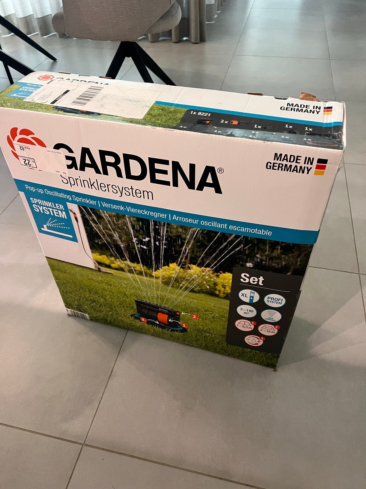 GARDENA Sprinklersysteem Pop-up Oscillating Sprinkler Set, Ophalen of Verzenden, Nieuw, Zwenksproeier
