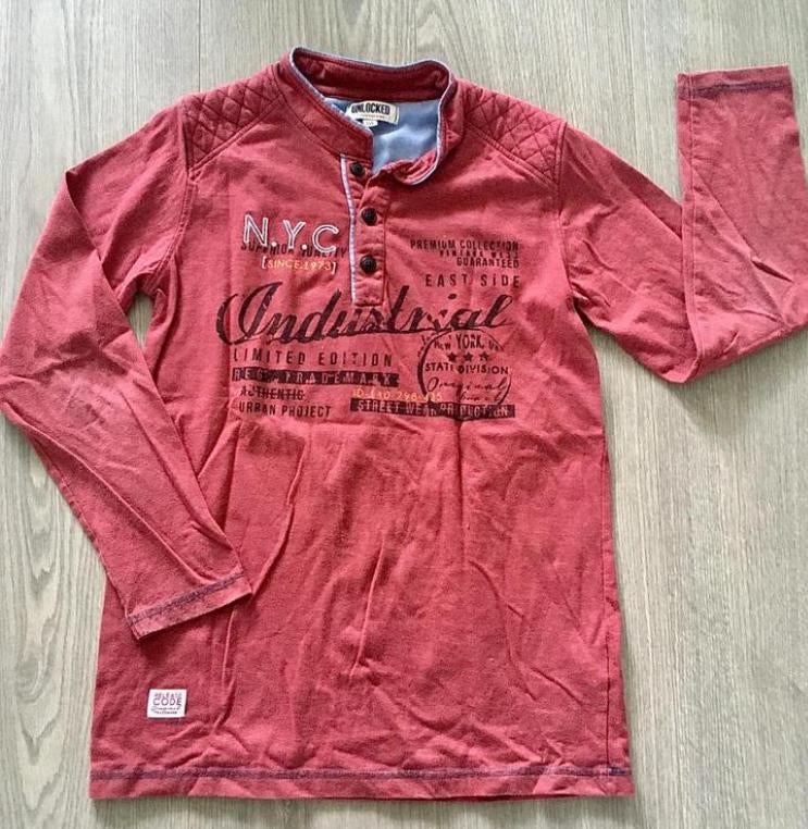 Fijne bordeaux rode longsleeve trui , mt 152 158, Ophalen of Verzenden, Zo goed als nieuw, Jongen, Shirt of Longsleeve