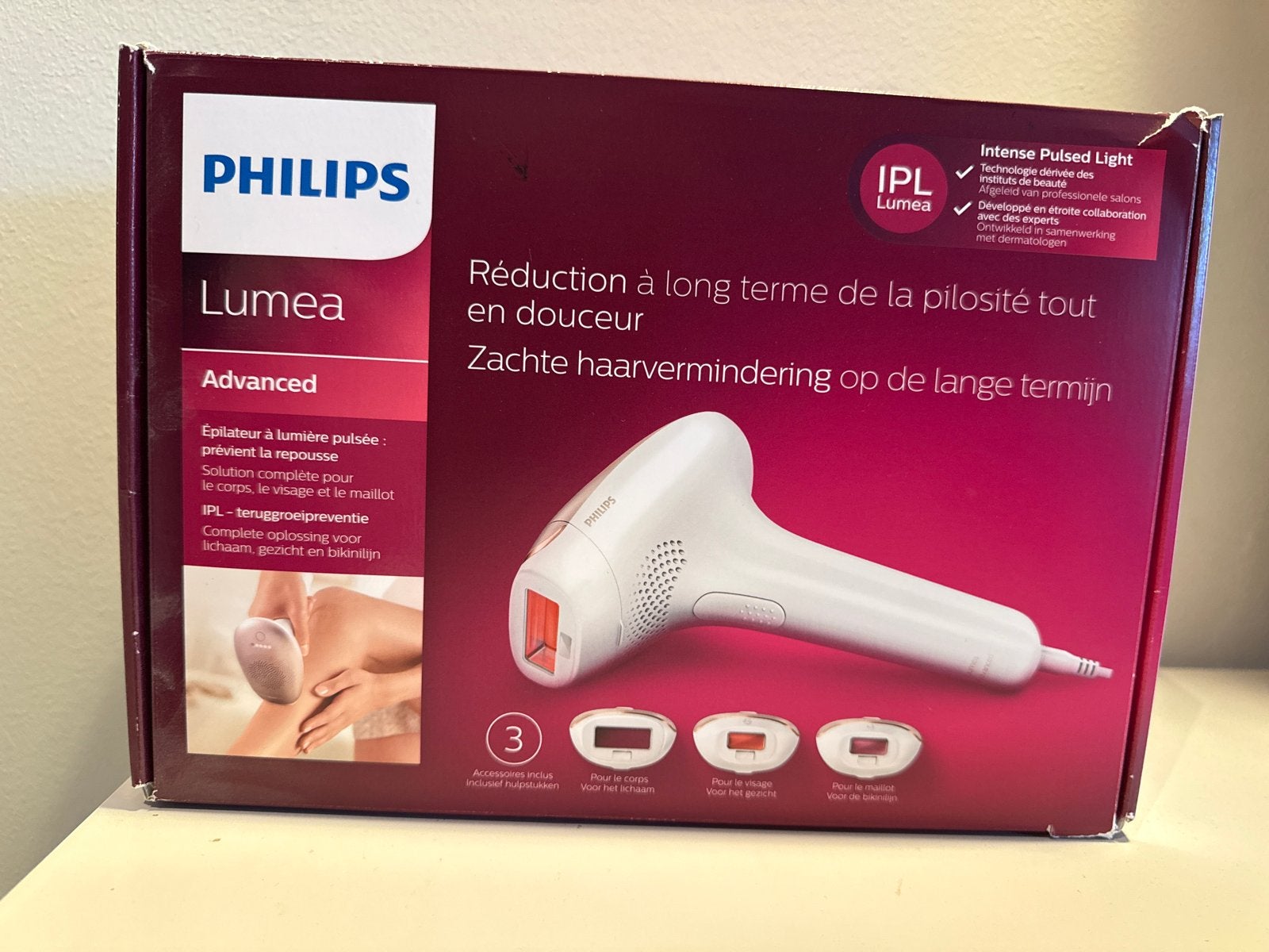 Philips Lumea Advanced IPL Haarverwijderaar, Ophalen of Verzenden, Zo goed als nieuw, Scheren en Epileren