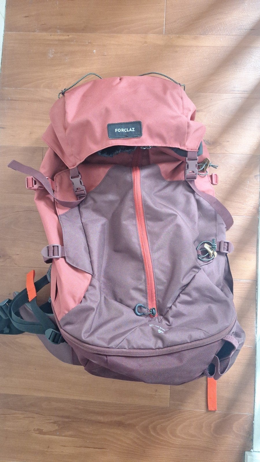 Forclaz Trekking Rugzak 50L - Damesmodel, Gebruikt, 25 tot 40 cm, Trekking, 60 cm of meer