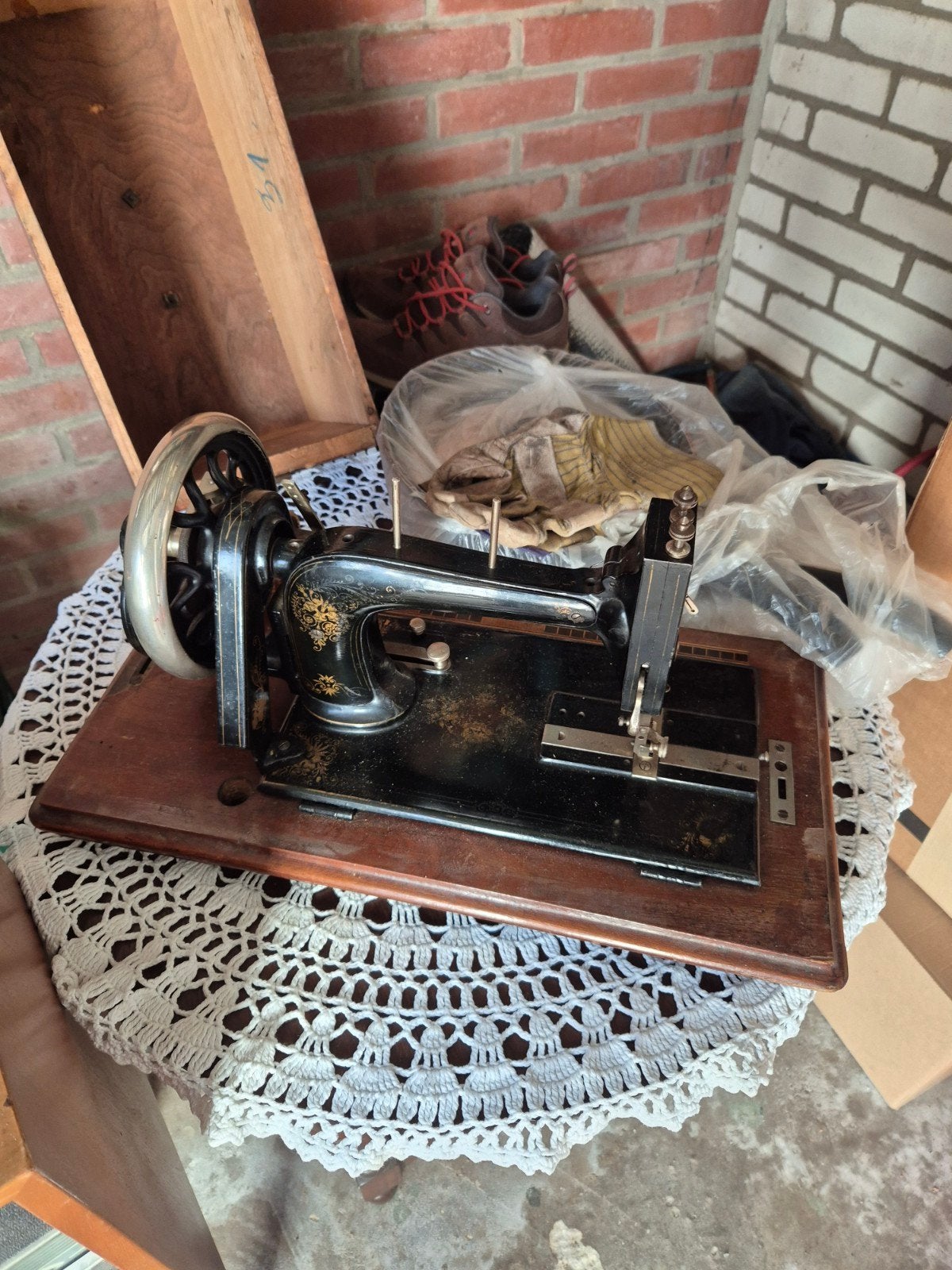 oude naaimachine vintage, Antiek en Kunst, Ophalen