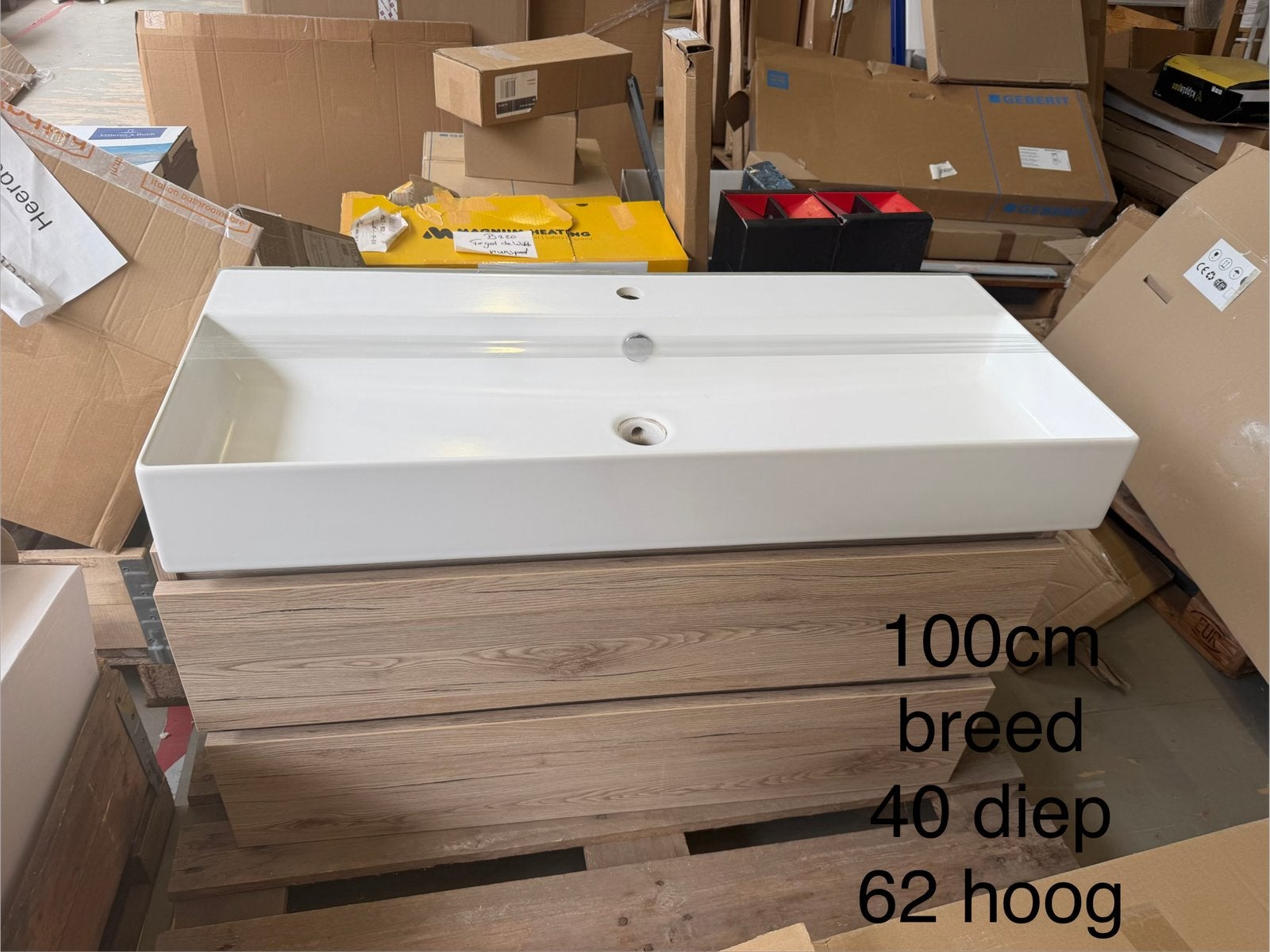 Primabad Badmeubel 100 cm breed magazijn verkoop, Ophalen, 50 tot 100 cm, Zo goed als nieuw, Minder dan 100 cm