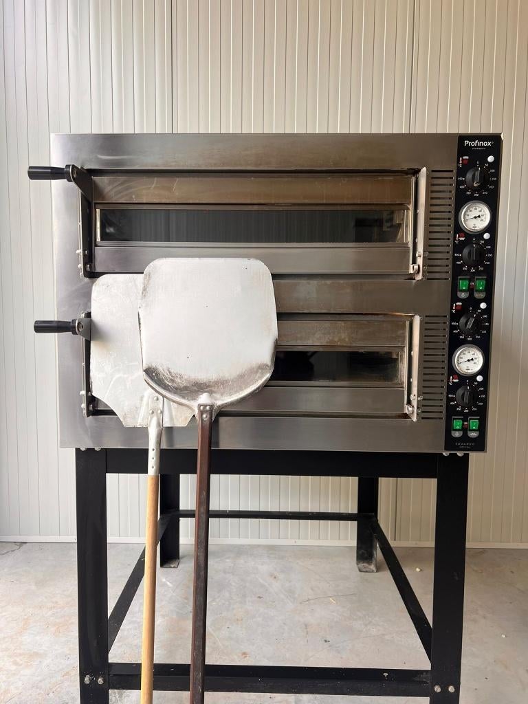 Dubbeldeks Pizzaoven – 12 Pizza’s - Onderstel & Scheppen, Zakelijke goederen, Ovens, Magnetrons en Steamers, Profinox, Ophalen