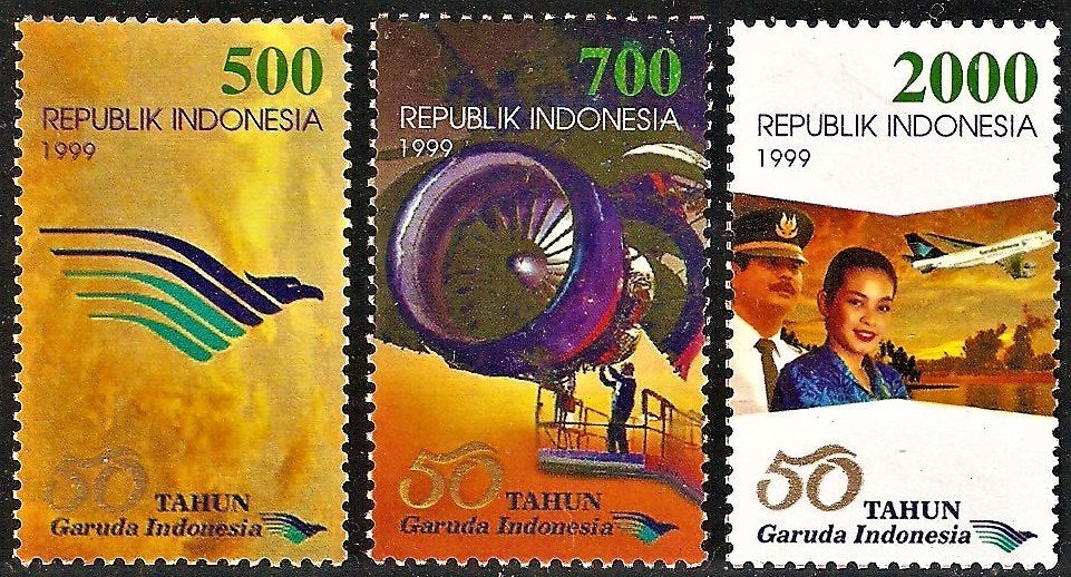 Indonesië 1944-1946 serie Garuda., Verzenden, Postfris, Oost-Azië