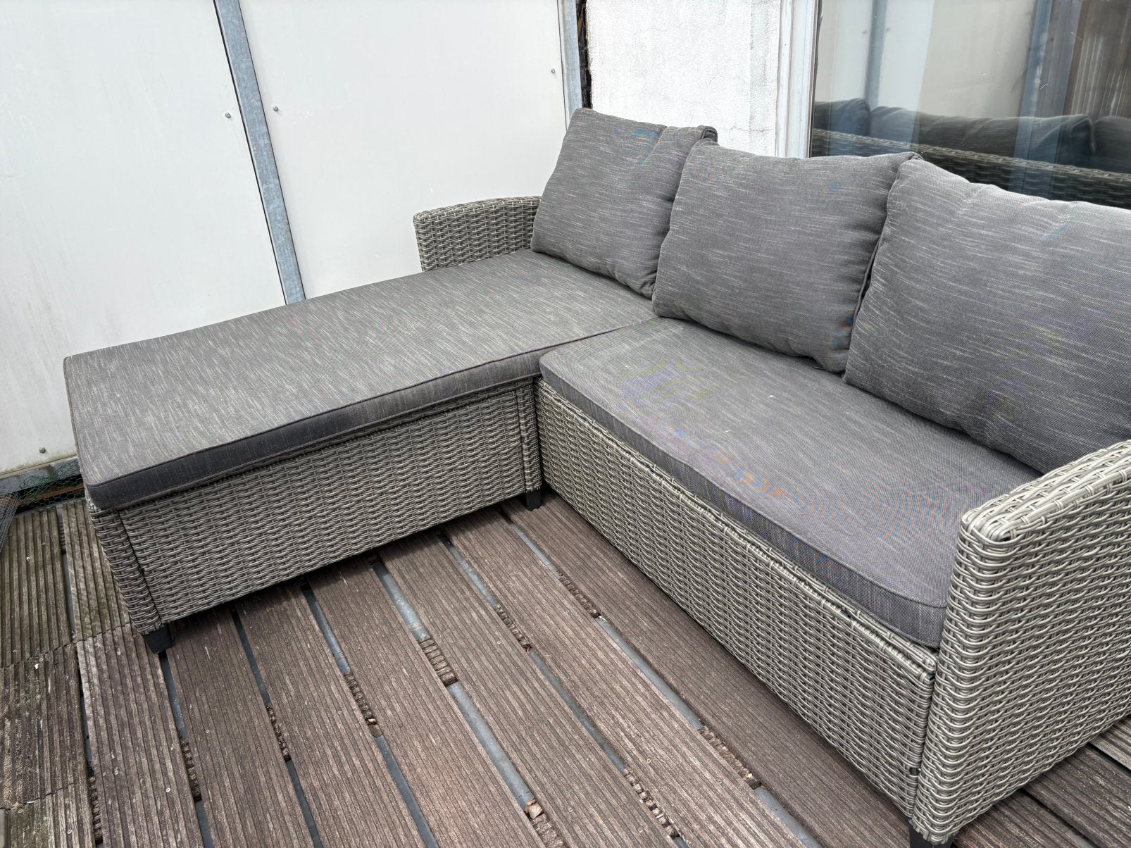 Loungebank, Tuin en Terras, Tuinsets en Loungesets, Ophalen, 3 zitplaatsen, Nieuw, Loungeset