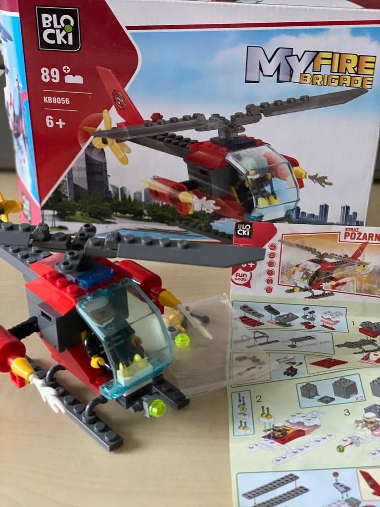 My Fire Brigade van Blocki KB8056 vanaf 6 jaar compleet, Kinderen en Baby's, Speelgoed | Duplo en Lego, Zo goed als nieuw, Complete set