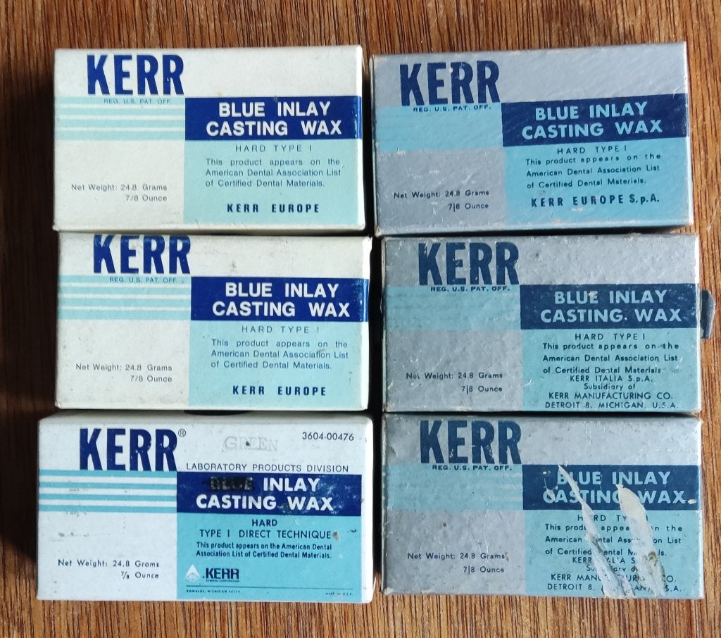 KERR blue inlay casting wax. Hard type 1, Ophalen of Verzenden, Gebruikt