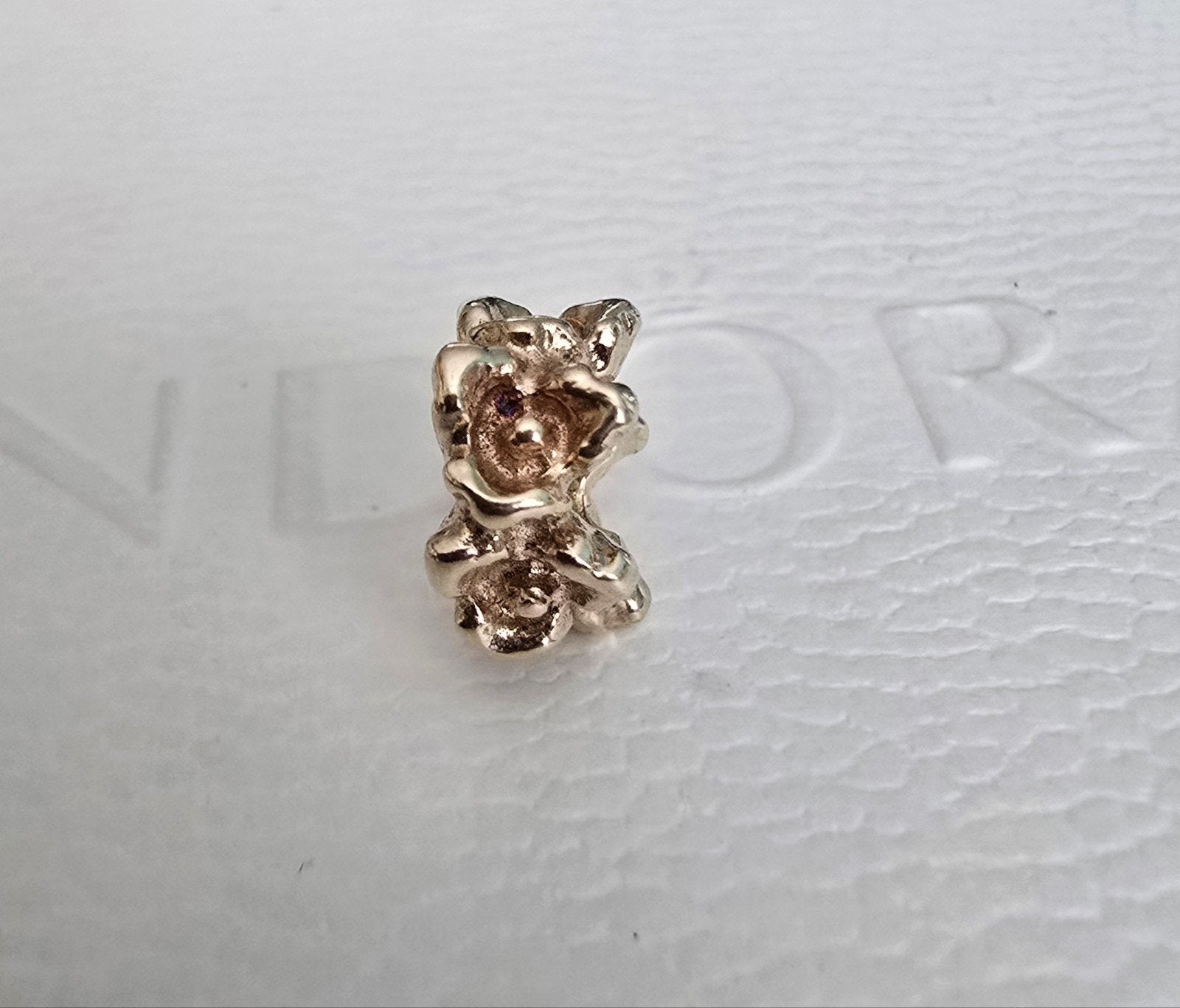 Massieve 14 karaat gouden Pandora spacer/bedel - 585 gemerkt, Sieraden, Tassen en Uiterlijk, Bedels, Ophalen of Verzenden, Zo goed als nieuw