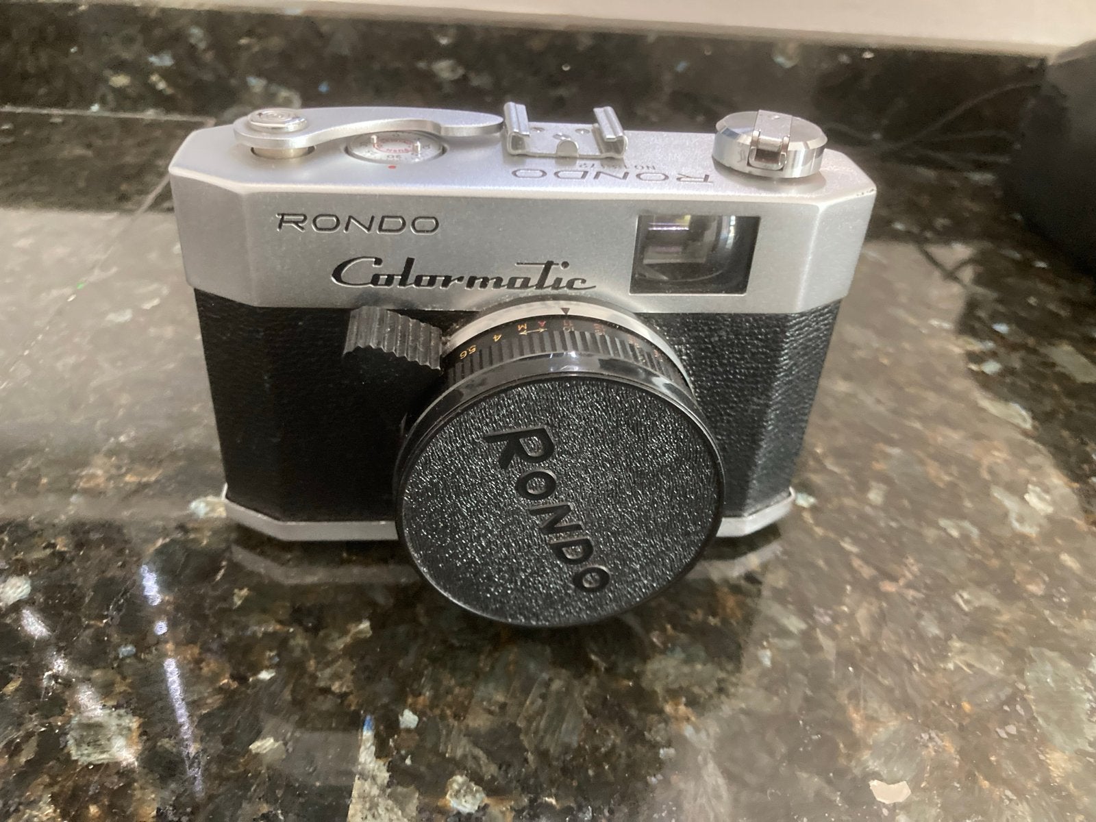 Rondo Colormatic Vintage Camera met Leren Tas, Ophalen of Verzenden, Gebruikt, Compact, Overige Merken