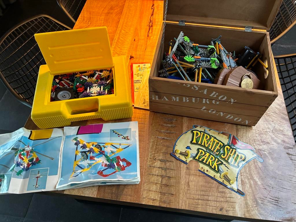 Grote K'nex collectie met opbergkisten en handleidingen, Ophalen, Zo goed als nieuw, K'nex