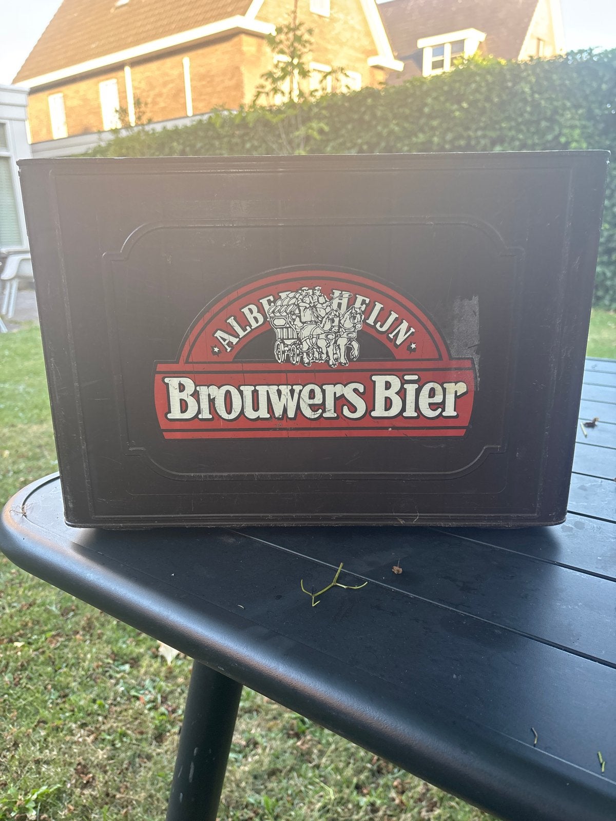 Oude klassieke Brouwers Bier krat voor halve liters, Verzamelen, Ophalen of Verzenden, Gebruikt, Overige typen, Overige merken