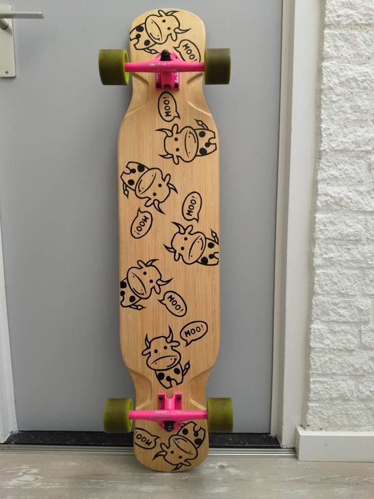 Longboard dance met custom deck, Ophalen, Gebruikt, Longboard