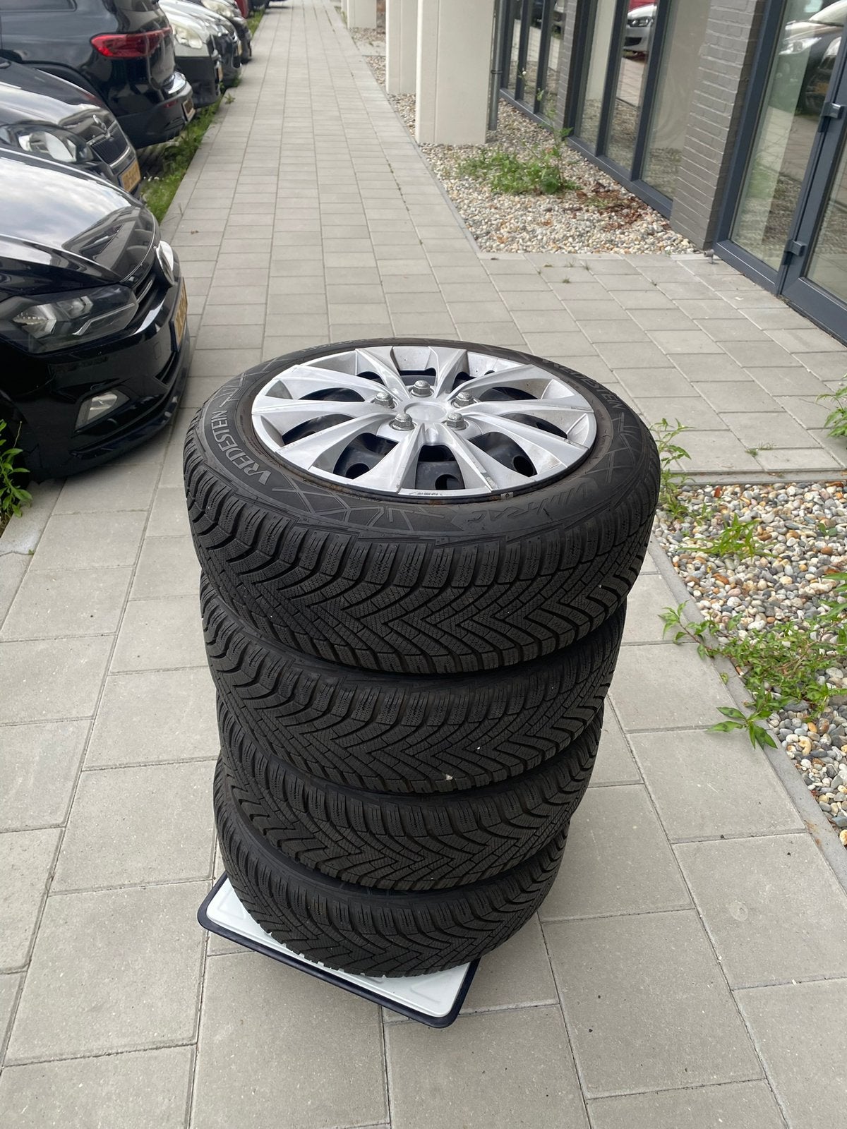 Winterbanden Alfa Romeo MiTo - Vredestein 195/55R16 Wintrac, Ophalen, 16 inch, Winterbanden, Band(en)
