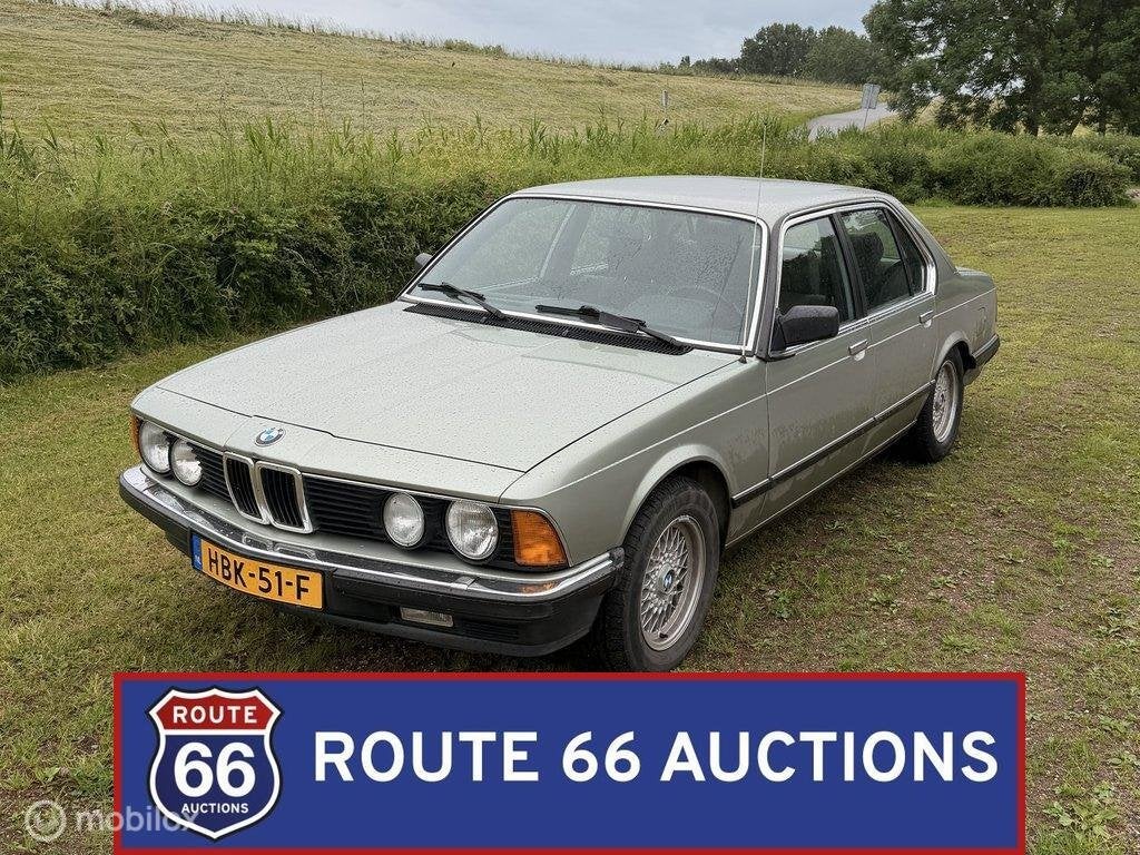BMW 728i | 1983 | Route 66 Auctions, Overige carrosserieën, Zwart, Bedrijf, Handgeschakeld