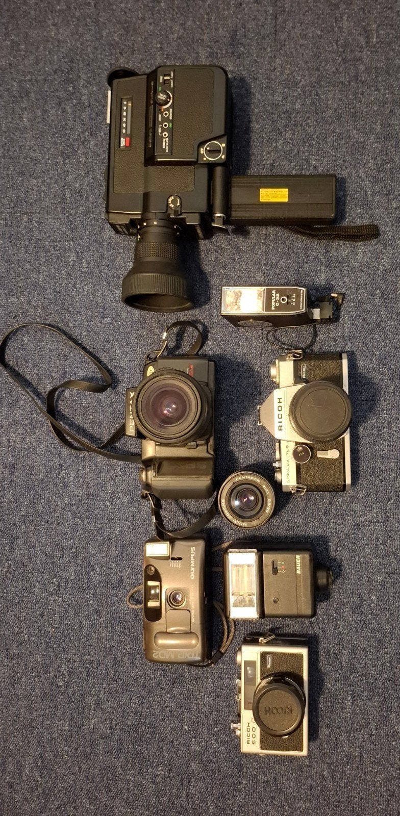 Vintage Camera Collectie: Pentax, Ricoh, Olympus & Meer, Ophalen of Verzenden