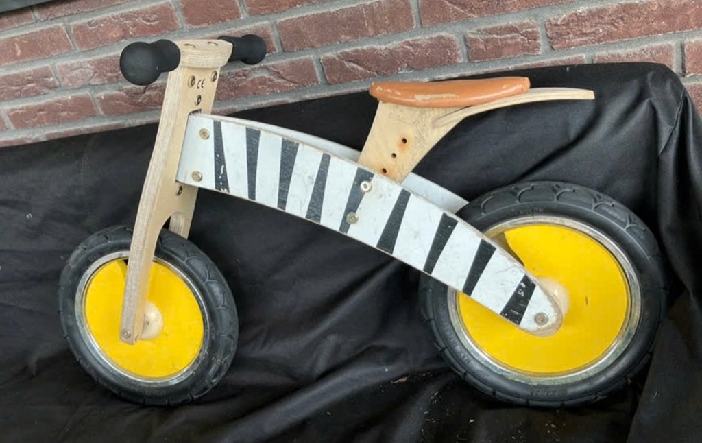 houten loopfiets, Ophalen, Gebruikt, Loopfiets