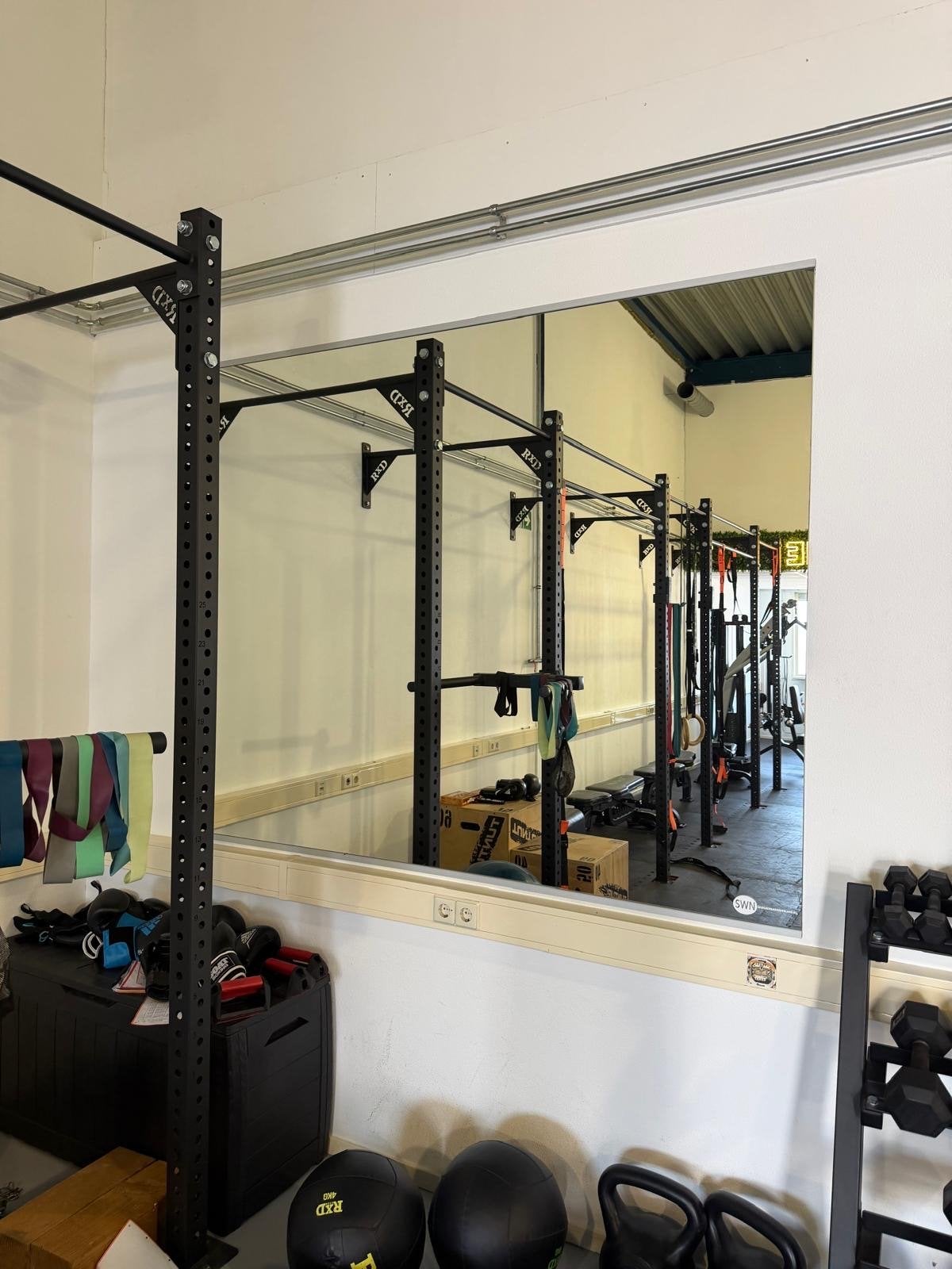 Spiegelwand 160x200 - bodemprijs!, Sport en Fitness, Ophalen, Gebruikt
