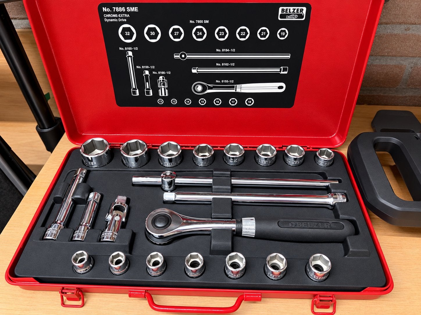 Belzer doppenset - Complete set in stevige koffer, Ophalen of Verzenden, Gebruikt, Gereedschapsset, Overige merken