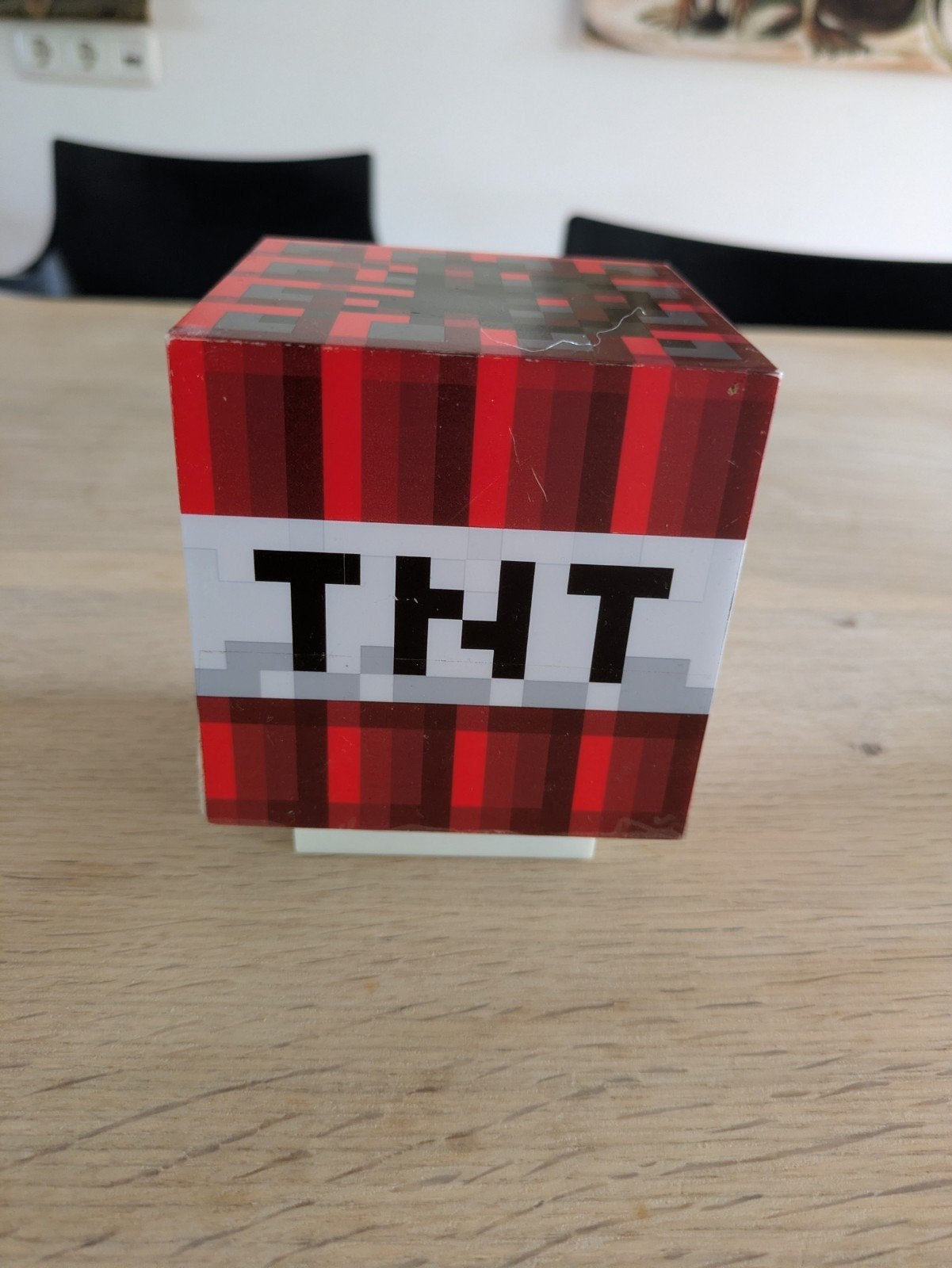 Minecraft nachtlampje TNT, Ophalen